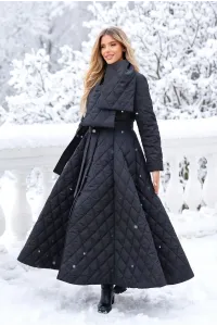Пальто приталенное длинное