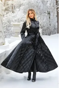 Пальто приталенное длинное